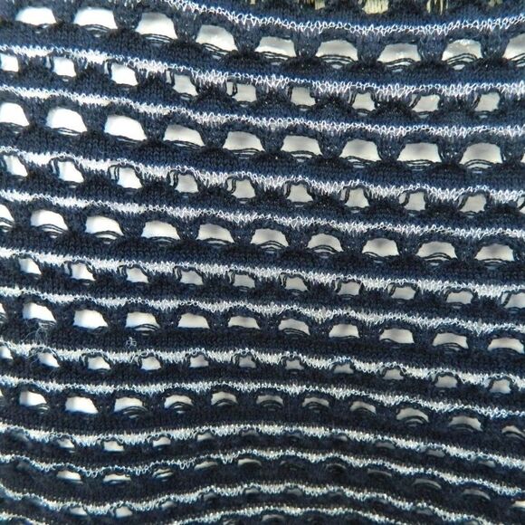 All Saints Sweater Dress Black Metallic Open Knit Fishnet Sexy Sheer Size 2 - Picture 7 of 8